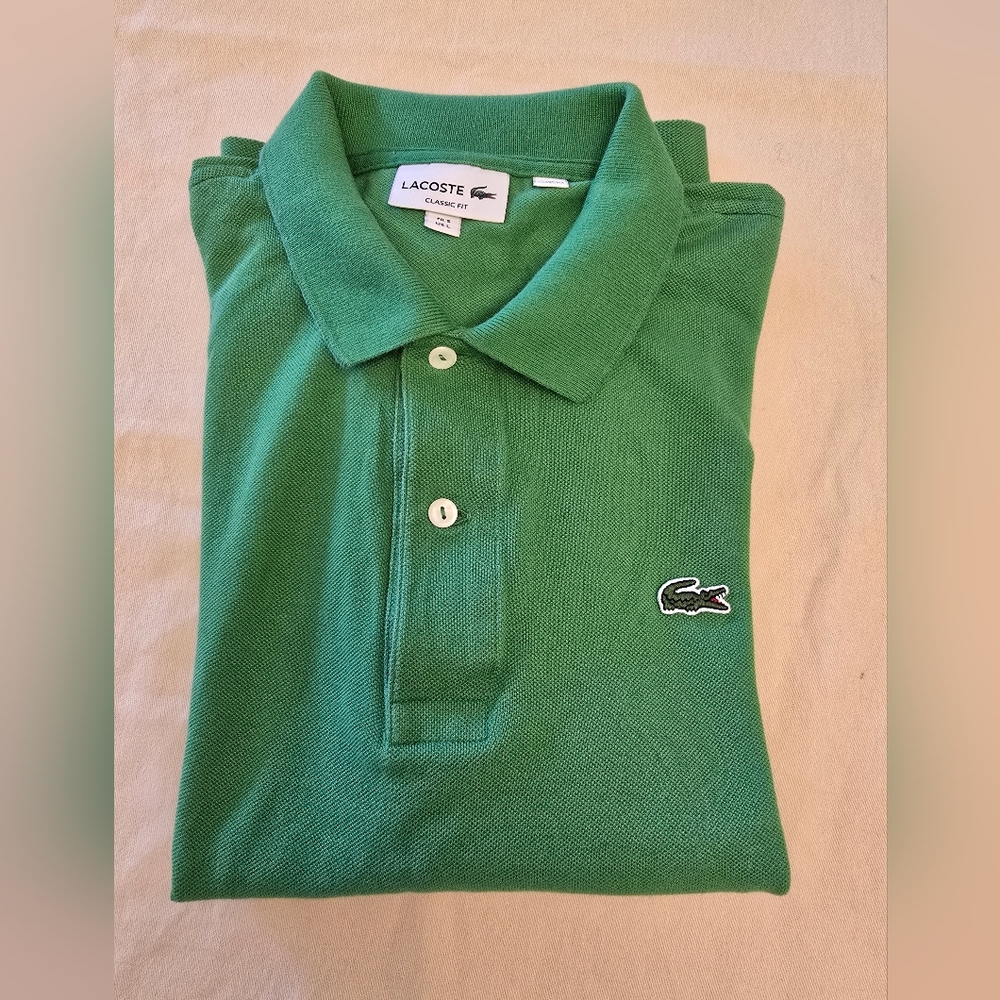 Lacoste Forest Green Polo For Man